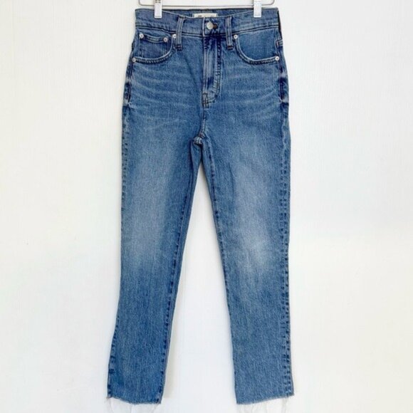 Madewell The Perfect Vintage Jean Raw Hem Enmore Wash Mom Jean 23 - Picture 1 of 8